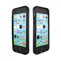 iPhone 5C Bumper Case (Black - Black)